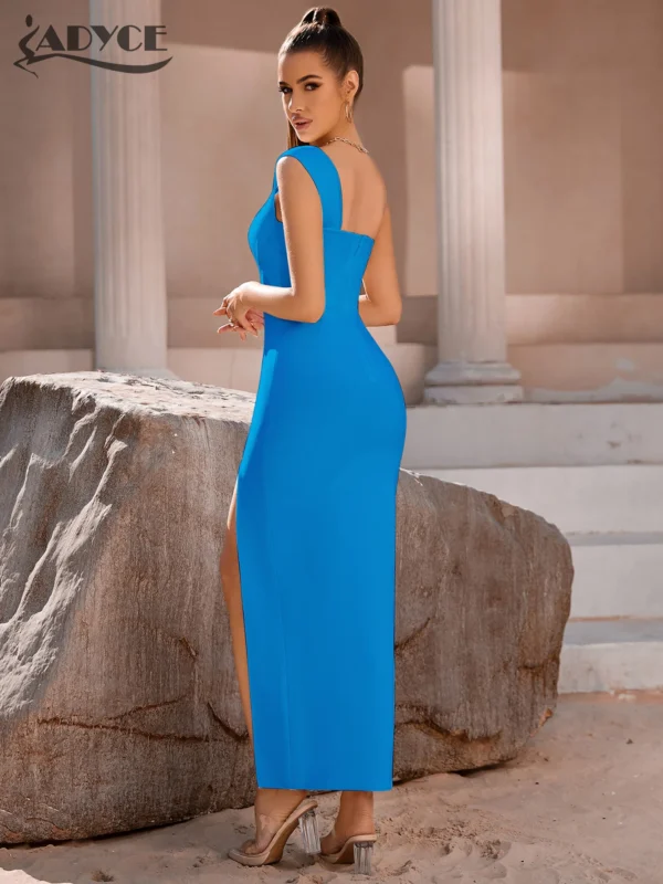 Adyce Bodycon Bandage Dress For Women Summer Sexy Elegant One Shoulder Strapless Celebrity Evening Weeding Party Dresses Vestido - Image 9