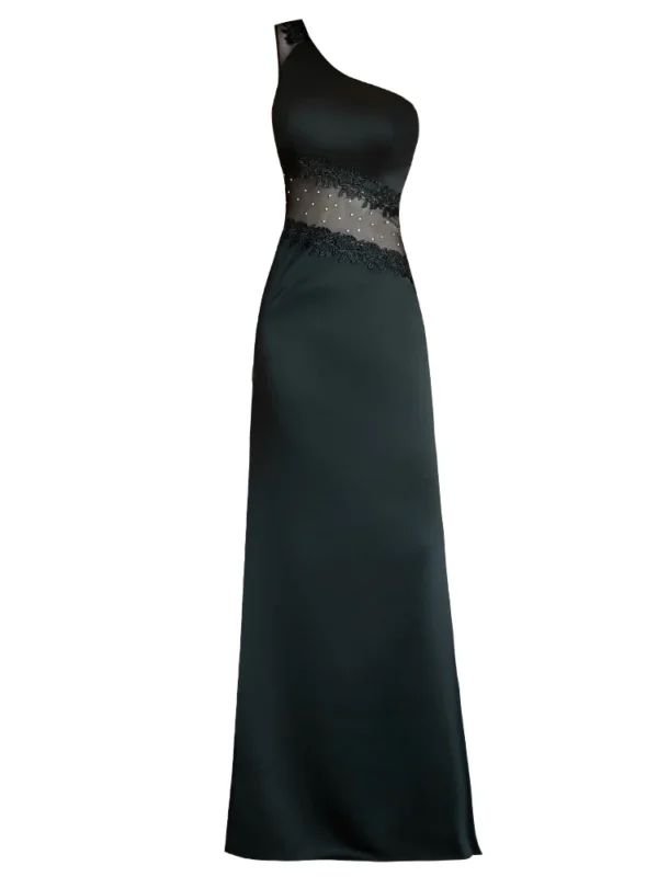 Highendeveningdresssleevelessslim Fit Singleshoulderlong Fishtail Noblebanquetcar Model Temperament Sex Slimming Dresspartydress - Image 5