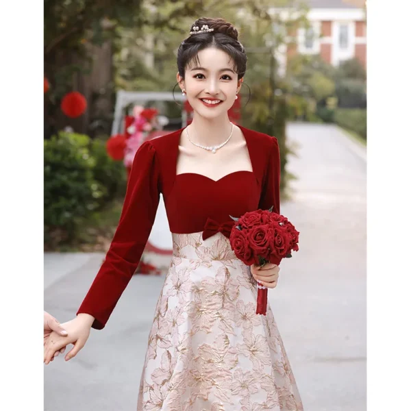TOAST Clothing for Women Autumn 2025 New Engagement Dress Dress Back-to-Door Casual Wear Daily Style Winter - Image 3