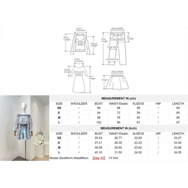Silk 2024 New Blue Porcelain print off the shoulder shirred mini dress lantern sleeve top quality women fashion clothing - Image 5