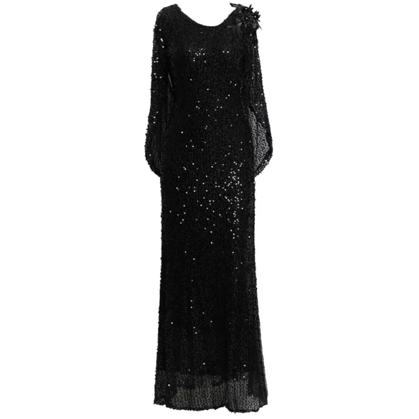 Fashion heavy industry sequined dress 2024 new high-end banquet host evening dresses celebrity temperament women clothing 24037 - Image 6