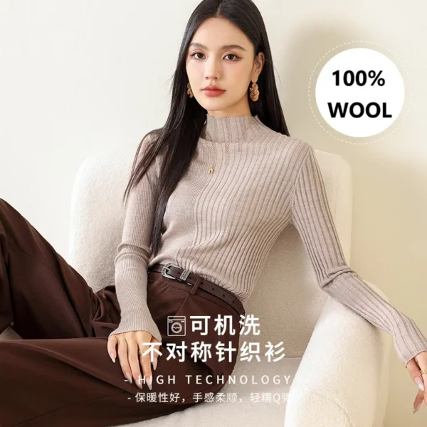 women knit sweater top 100% wool long sleeve shirt womens clothes womens tops clothing fashion streetwear vintage outfits luxury