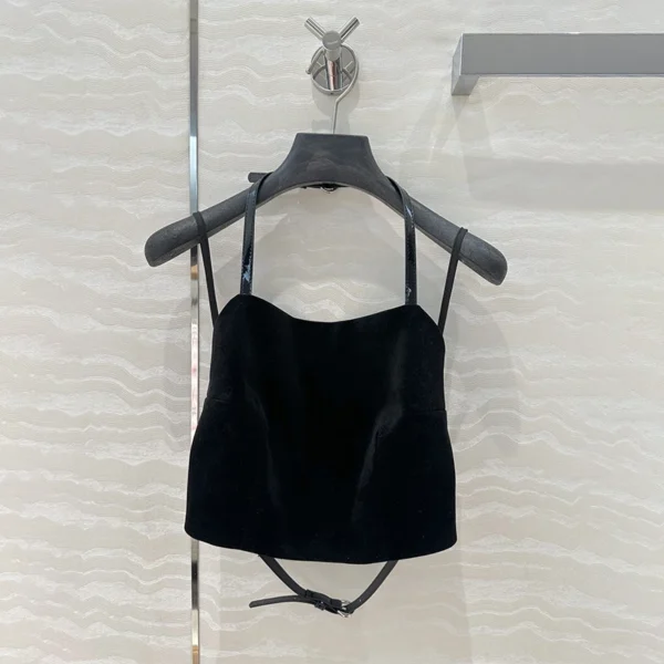 2025SS New Sexy Hottie Set Velvet Bustier & Short Skirts Women's 2 Piece Set Women Vest Y2k Fashion Woman's Clothing