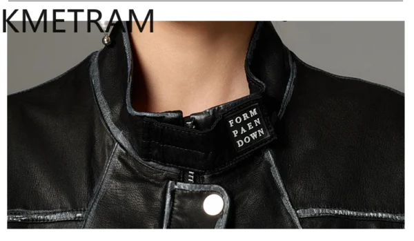 Genuine Leather Jacket Woman Real Cowhide Short Jackets High Quality New in Black Coats Spring Women Clothing 2025 Chaquetas - Image 4