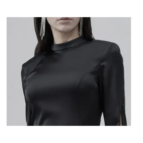 Mulberry Silk Dress Black Silk Short Mini Skirt High-end Women's Spring and Summer Temperament Fashion Light Luxury Clothing - Image 2