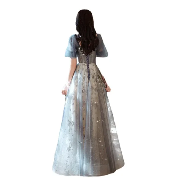 Evening Dress Banquet Socialite Host Vocal Music Performance Art Exam Starry Skirt Fairy Escape Women's Clothing - Image 5