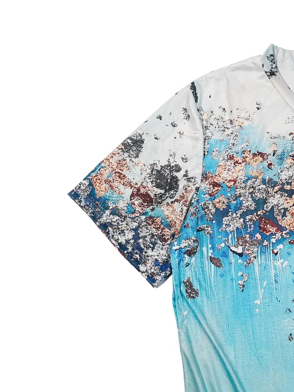Women Clothing T-shirt Summer Fashion V-neck Short Sleeve Butterfly Pattern Top Casual Loose Clothing Women T-shirt Half Sleeve - Image 6