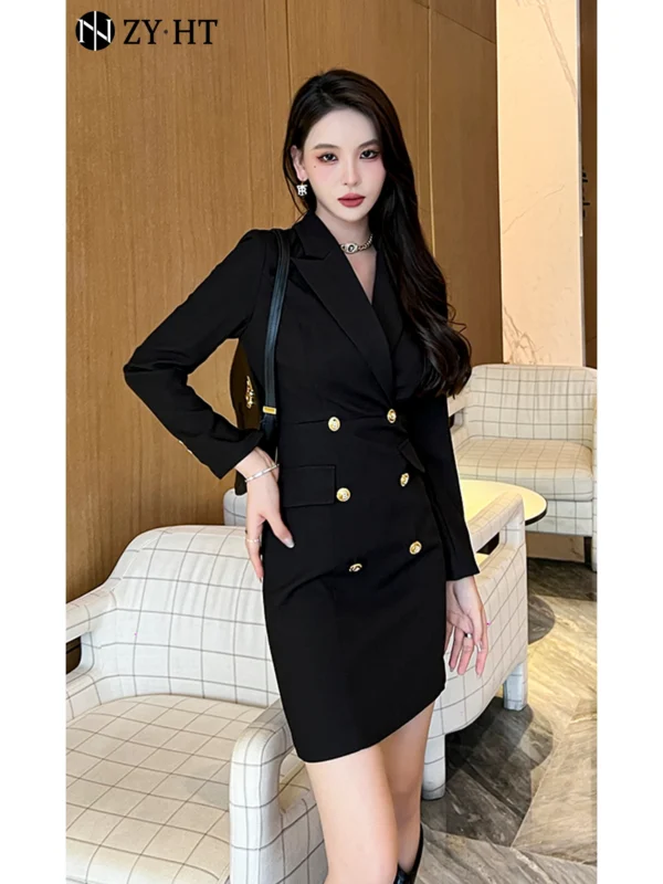 Autumn new women's clothing goddess style commuting temperament suit dress French style fashion suit skirt - Image 4