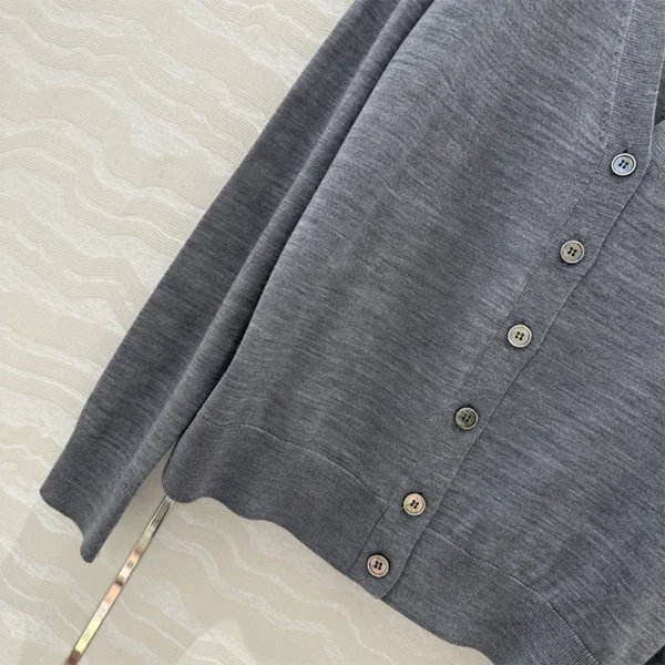 2025SS New Outerwear Top Wool Casual Cardigan Jackets Women's Jumper Simple Slouchy Wind Korean Fashion Woman's Clothing - Image 3