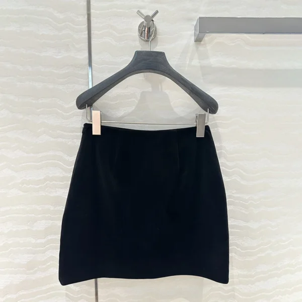 2025SS New Sexy Hottie Set Velvet Bustier & Short Skirts Women's 2 Piece Set Women Vest Y2k Fashion Woman's Clothing - Image 2