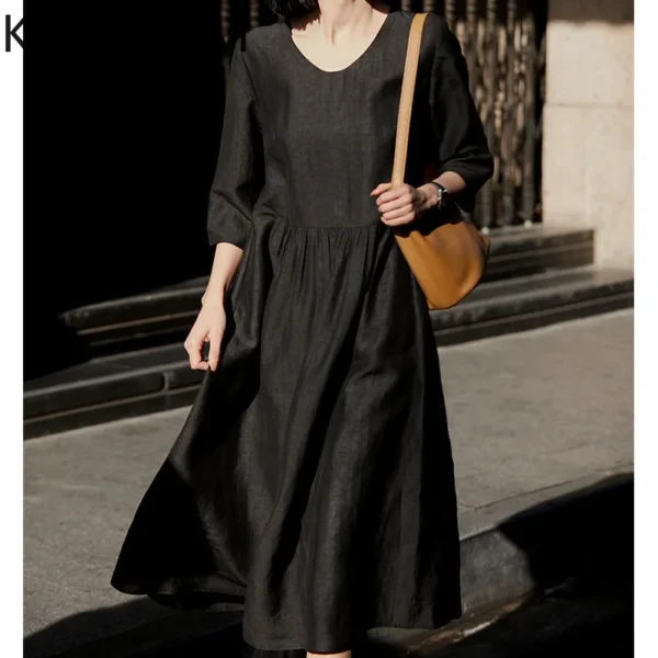 KMETRAM 100% Mulberry Silk Dress Women V-Neck Luxury New in Dresses Woman Clothing 2025 Summer High Quality Vestidos De Mujer