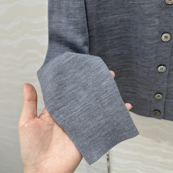 2025SS New Outerwear Top Wool Casual Cardigan Jackets Women's Jumper Simple Slouchy Wind Korean Fashion Woman's Clothing - Image 4
