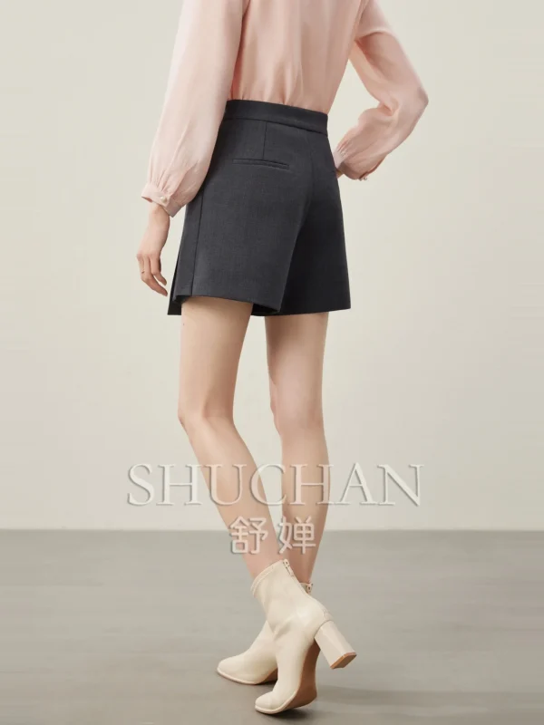 Wool Blend, Asymmetrical Design Short 25 Spring Faldas Mujer Moda Mini Skirt Women Korean Fashion Clothing - Image 3